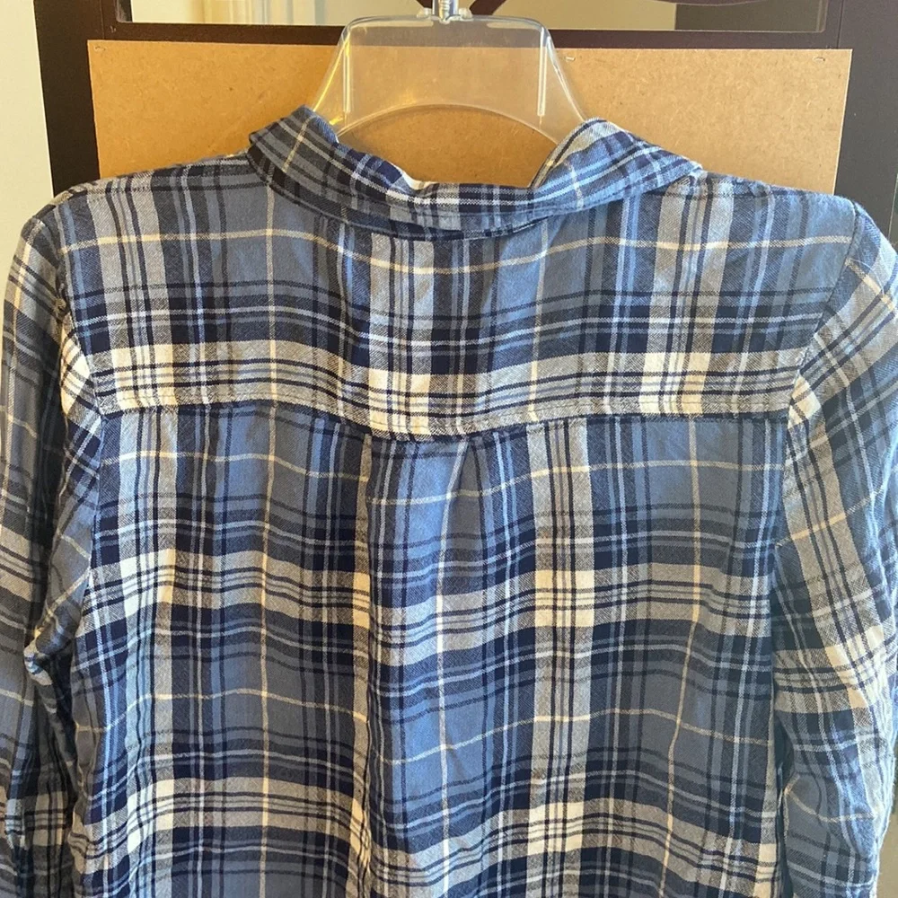 MUDD plaid button down Top M Jrs